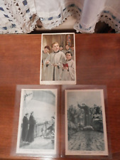 1900's antique postcard 3 count lot priest estate picture