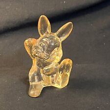 VTG 1960s Walt Disney THUMPER From Bambi Yellow Lucite Acrylic Plastic 2.5” Tall picture