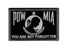 POW MIA You Are Not Forgotten Hook Fastener patch (3.0 x 2.0 MTP3) picture
