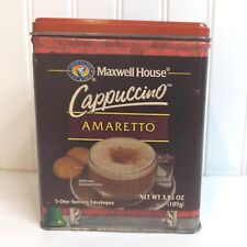 Vintage Maxwell House Cappuccino Tin 6”x5” Good Condition picture