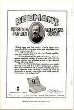 Print Ad 1918 Beeman's Original Pepsin Chewing Gum Chicle Good Digestion picture