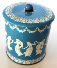 1950's Wedgewood Style Tin Cannister England Dancing Goddesses picture