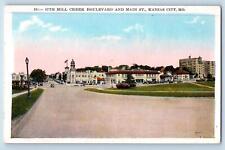 c1920's 47th Mill Creek Boulevard & Main St. View Kansas City Missouri Postcard picture