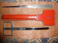 Vintage Art Deco Style Scissors,Letter Opener,Leather Case,Metropolitan Cutl,Co picture