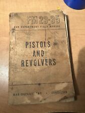 FIELD MANUAL FOR PISTOLS AND REVOLVERS 1946 picture