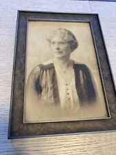 Vintage Framed Circa 1930S ? Photo Photograph Old Woman Grandmother With Glasses picture