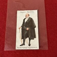 1911 John Player & Sons “Ceremonial And Court Dress” KING EDWARD VII Card, #1. F picture