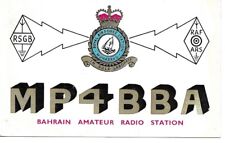 QSL  1964 Bahrain RAF    radio card picture