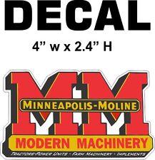 1 MM Modern Machinery Minneapolis Moline Vinyl Decal picture