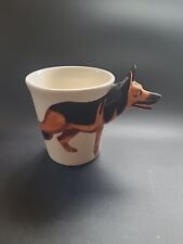 3D Dachshund Cup Mug Head Handle Hand Painted  Dog Made in Thailand picture