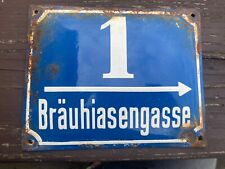 german ww2 street sign Metall Emaille From Germany picture