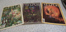 3 Marvel Epic Illustrated Magazine 1983 Fantasy Science Fiction LOT picture