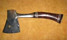 Vintage Estwing 14A Hatchet & Handmade Sheath, Stacked Leather Handle picture