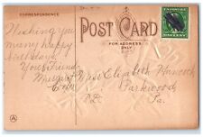 Greeting From Parkwood Philadelphia PA Hand Cancel DPO 1870-1930 Posted Postcard picture