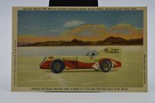 MORMON METEOR Bonneville Salt Flats, Utah Race Car C1940s Vintage Postcard picture