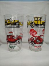 VINTAGE IT'S COTT TO BE GOOD BAR SHAKER GLASS CARS STUDEBAKER BUICK FORD CHEVY picture