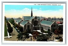 First Methodist Church, Pasadena CA c1930 Vintage Postcard picture
