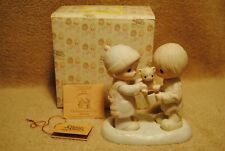 1982 Precious Moments Christmas is for Sharing With Box E-0504 Enesco Figurine picture