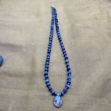 Beautiful Color Natural Lapis Lazuli Small Tiny Seed Beads Handmade Necklace picture