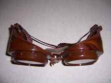 ANTIQUE VTG BEETLE PLASTIC WELDING GOGGLES - INDUSTRIAL STEAMPUNK picture