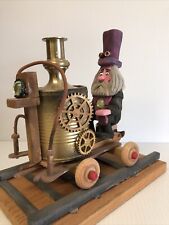 hand painted wood folk art figurines Steampunk picture