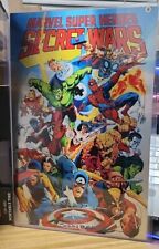 MARVEL SUPER HEROES SECRET WARS #1 METAL PRINT 11x17 SIGNED BY ARTIST BEATTY 3X picture