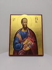 Saint Paul Greek byzantine orthodox icon handmade D14 picture