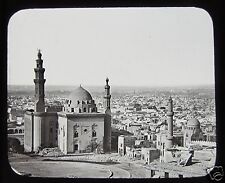 Glass Magic Lantern Slide CAIRO FROM THE CITADEL C1890 EGYPT picture