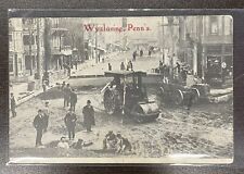 Wyalusing PA Penn'a June 1910 Vintage Antique Streetview Roadwork Postcard picture