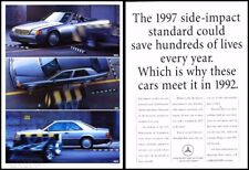1992 Mercedes Benz 300SL 300E 300CE 2-page Advertisement Print Car Art Ad J836 picture
