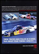 2001 2002 Dodge Ram Dakota Race Original Advertisement Car Print Ad D89 picture