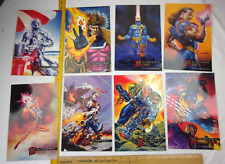Wolverine Gambit 1995 Fleer Ultra Prints jumbo cards set of 8 Jean Grey Cable picture