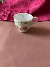 VINTAGE PORCELAIN TEA CUP WITH HANDLE MADE IN LEUCHTENBURG GERMANY picture