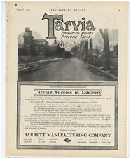 1910 Barrett Tarvia Ad: Danbury, Connecticut Mansion Row Street Scene picture