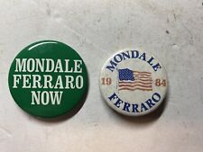 Vintage Lot Of 2 Mondale Ferraro  Political Buttons picture