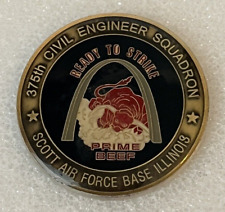 375th Civil Engineer Squadron USAF Scott Air Force Base Challenge Coin picture