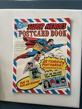 DC Super Heroes Postcard Book 1981 Rare picture