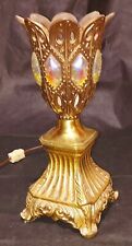 Vintage Gothic Cherub Gemstone Lamp picture