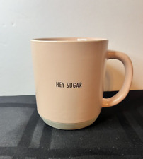 Pink Hey Sugar Coffee Mug THRESHOLD Stoneware picture