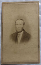 Victorian Antique Cabinet Card 4” x 2.5” Circa 1880  - Canton, IL Man With Beard picture
