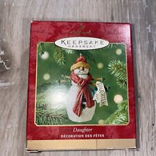Hallmark Keepsake Christmas Ornament 2001 Daughter Snowman Vintage  NEW IN BOX picture