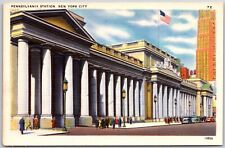 Pennsylvania Station New York City NYC Rilroad System Buildings Yard Postcard picture