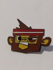 Monkey Face Multicolor Novelty Dual Clutch Lapel Pin picture