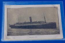 WHITE STAR LINE RMS LAURENTIC UNUSUAL SELF-MADE NEWSPAPER POSTCARD picture