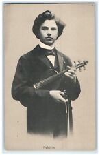 c1910's Jan Kubelik Czech Violinist Studio Portrait Unposted Antique Postcard picture