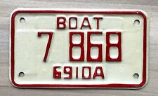 1969 Idaho Boat License Plate -  Nice Original Paint Condition picture