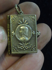 Rare French Antique Photos Pendant / Book Joan of Arc her life in 8 pictures picture