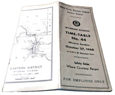 OCTOBER 1968 UNION PACIFIC WYOMING DIVISION EMPLOYEE TIMETABLE #44 picture