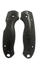 1 Pair Carbon Fibre Knife Handle Scales for Spyderco C223 Para3 Folding Knife picture