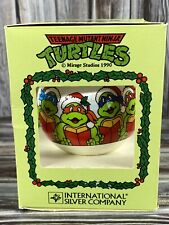 Vintage 1990 Mirage Teenage Mutant Ninja Turtles TMNT Christmas Ornament w/ Box  picture